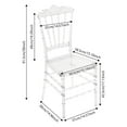 thumbnail image 4 of ToppiJoy 4 Pcs Clear Dining Chairs, Chair Transparent Crystal, Acrylic Dining Chairs, for Event Wedding Party Reception, Party, 4 of 27