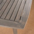 thumbnail image 5 of Simple Wood Top Feature / Outdoor Family Gatherings / Gray Acacia Dining Table, 5 of 6
