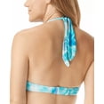 thumbnail image 2 of Coco Reef CAPRI BLUE Contours Cameo Printed Halter Bikini Swim Top, US 16/40D, 2 of 4