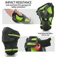 thumbnail image 3 of 6pcs Set of Knee Pads Elbow Pads Guards Protective Gear Set Safety Gear for Roller Skates Cycling Bike Skateboard Inline Skatings Scooter Riding Sports -Green, 3 of 7