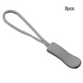 thumbnail image 5 of 8 Pieces Zipper Pull Puller Lightweight Rope Garment Parts Lightweight Zipper Tag Fixer Multi-Purpose Replacement Buckle Bags Suitcase Accessories Textiles Gray, 5 of 5
