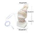 thumbnail image 2 of Winter Heated Beanie Hat Scarf Set for Women Fleece Lined Knit Heating Cap USB Charging Neck Warmer Scarf for Cold Weather, 2 of 5