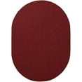 thumbnail image 2 of Furnish My Place Modern Indoor/Outdoor Commercial Solid Red Rug, Modern Area Rug, Baby Nursery Mat, Pet-Friendly Carpet for Living Room, Playroom, Made in USA, 2' x 4' Oval - Set of 10, 2 of 6