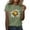Army Green#12, variant on Jamicy Womens Tshirts Gift for Women Women's Vintage Floral T Shirt Boho Wildflower Graphic Loose Tees Short Sleeve Casual Tops