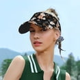 thumbnail image 5 of Rocae Lilies Flowers for Sport Sun Visor Hats Adjustable Empty Top Baseball Cap Cotton Ball Caps for Women and Men, 5 of 7