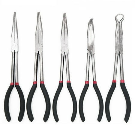 

11inch Extra Long Nose Pliers O-shape Straight 25/45/90 Degree Bent Tip Tool