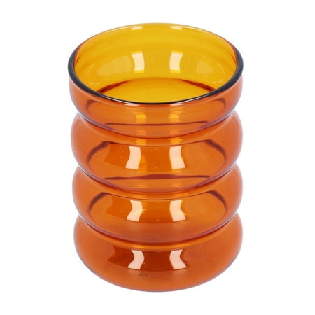 

Fugacal Beer Mug Milk Cup Bamboo Joint Design High Borosilicate Glass Cup Heat‑Resistant Drinking Cup for Milk Beer Coffee