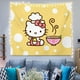 thumbnail image 4 of Kawaii Hello Kitty Sanrio My Melody Cinnamoroll Cartoon Blackgroud Cloth, lindo tapiz de pared para dormitorio, decoración de habitación, 4 of 4