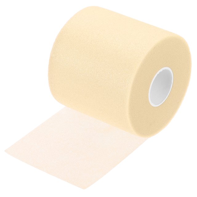 Unique Bargains 30 Yard PE Tennis Badminton Racket Grip Cushion Wrap Tape Backing Film, Beige