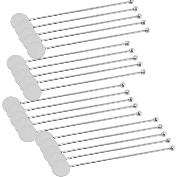 20 Pcs Stainless Steel Cocktail Stirrer, Drink Stirrer for Parties, Long-lasting, Corrosion-Resistant, Ideal for Cocktails, Coffee, and Milk Tea
