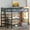 Black#4AAB-1, variant on Full Size Bed Frames Metal Loft Bed Frame with Desk, No Box Spring Needed,Twin ,Black,Adjustable Bed Base