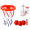 Red, variant on Easy Score Bathtub Basketball Hoop Toy,Bath Toy Slam Dunk and Bathtub Shooting Game Christmas Gift,Deal on Sale Clearance