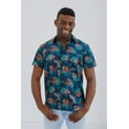 thumbnail image 5 of Jurassic World Park T-Rex Mens Hawaiian Button Down Dress Shirt Adult, 5 of 5