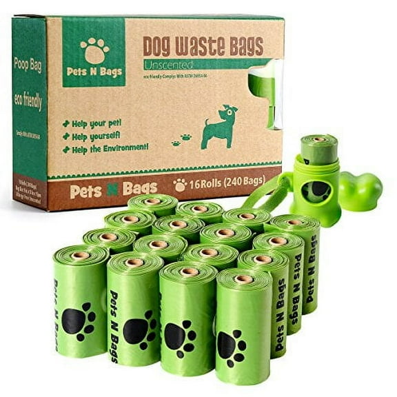 Poop Bags, Environment Friendly Pets N Bags Dog Waste Bags, Refill Rolls