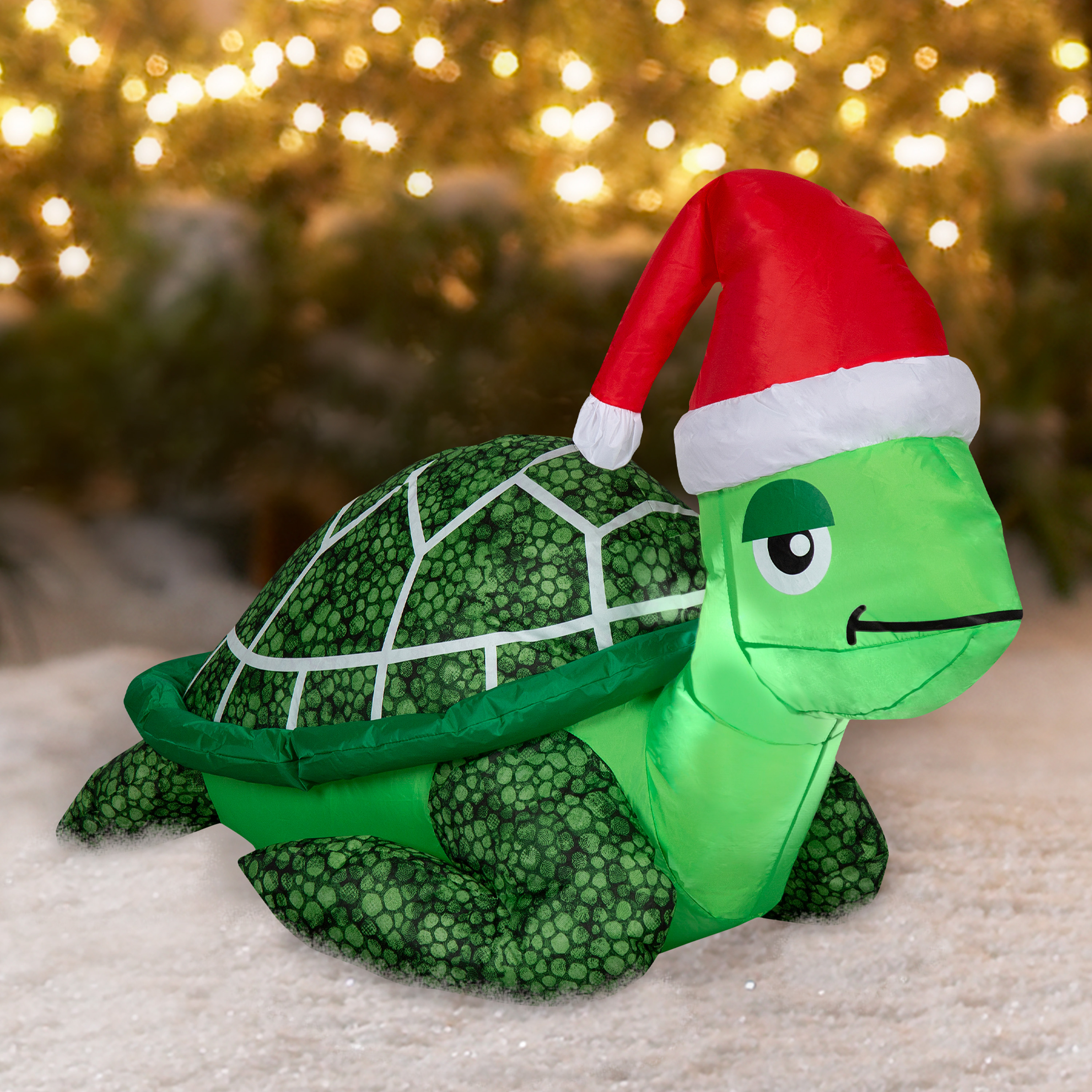 Airblown Inflatables 3.2 Foot Christmas Sea Turtle, by Holiday Time ...