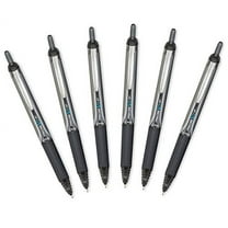 Pilot Precise V7 RT Retractable Rolling Ball Pens, Fine Point 0.7mm, Black Ink, 6 Pack
