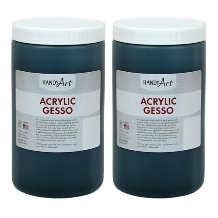 UPC: 0194629107131 | Handy Art Acrylic Gesso Black 32 oz. Pack of 2