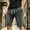 Dark Gray-01, variant on LIBRCLO Denim Shorts for Men Elastic Waist Drawstring Jean Shorts with Pockets Casual Summer Clothes