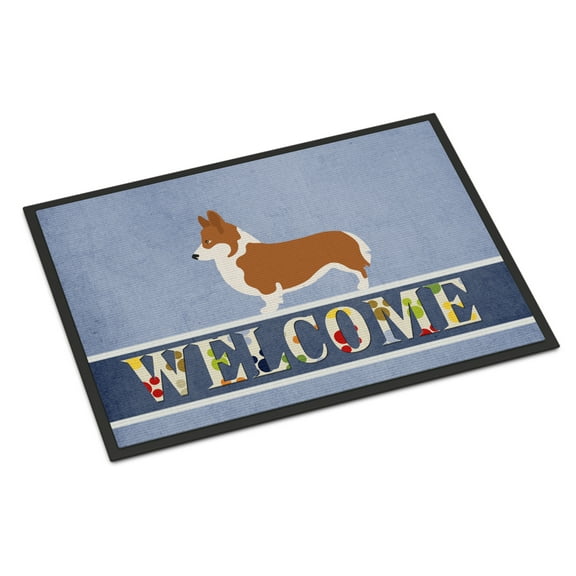 Carolines Treasures BB8320JMAT Pembroke Welsh Corgi Welcome Door Mat Indoor Rug or Outdoor Welcome Mat 24x36 Doormat
