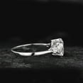 thumbnail image 4 of Cora Jewellery 1.35CT Oval Moissanite Solitaire Engagement Ring For Women, 10K White Gold, 4 of 6