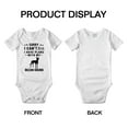 thumbnail image 3 of Sorry I Can't I Have Plans With My Ibizan Hound Love Pet Dog Funny Baby Bodysuit (White, 3-6 Months), 3 of 5