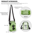 thumbnail image 6 of HELLHERO Clover Cats Adults Adjustable Crossbody Bag 2 Zippers Adjustable Shoulder Strap Crossbody Bag for Casual Travel, 6 of 7