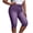 Purple, variant on Qiopertar Women's Casual High Waisted Printed Pants with Pockets Stretchy Elastic Waist Slim Fit Capri Jeggings Imitation Denim Non-Denim Fabric Comfortable Walking Pants, Sky Blue M