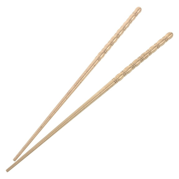 1 Pair Of Reusable Copper Chopsticks For Tea And Kitchen Use Multi Use Metal Chopsticks