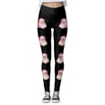 thumbnail image 4 of WILLBEST Leggings de Yoga de Cintura Alta para Mujer, Suaves, Elásticos, con Estampado Navideño, con Bloques de Color, Cómodos para Fitness Y Correr (2771) Grande, 4 of 4