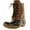 Brown, variant on AXNY DYLAN Women's Lace Up Two Tone Combat Style Calf Rain Duck Boots