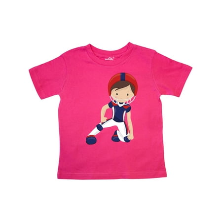 

Inktastic American Football Cute Boy Brown Hair Rugby Gift Toddler Boy Girl T-Shirt