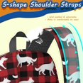thumbnail image 5 of Cartoon Dog Red Pattern 17" School Backpacks for Teens,Waterproof Oxford Fabric,S-Shape Padded Straps for School,Travel,Hiking,Camping, 5 of 6