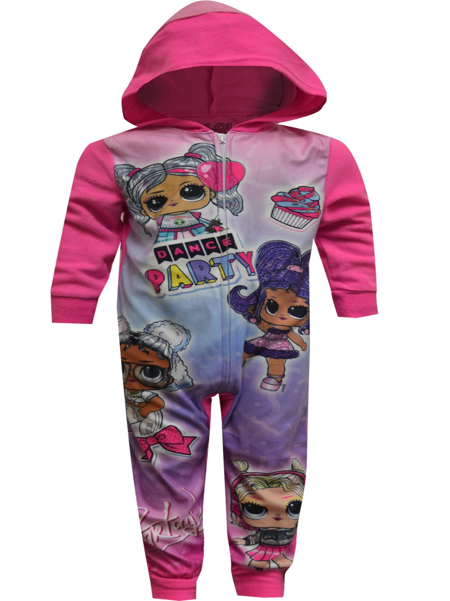 LOL Surprise Doll Pajamas Size 4 - 12 Girls One Piece Union Suit Blanket  Sleeper