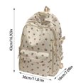 thumbnail image 5 of Backpack For School Floral Lightweight Sports Backpack Multi Functional Gym Travel Tote Bag Secure Zipper External Storage Pockets, 5 of 9