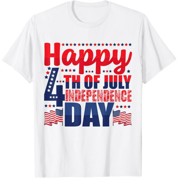 Happy 4th Of July Independence Day T-Shirt Tops Tee