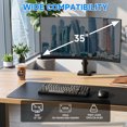 thumbnail image 3 of ﻿ TAVR Furniture Single Monitor Desk Mount Arm for 17-35 in Screens, Security Lock Freestanding Full-Motion Monitor Mount, 3 of 9