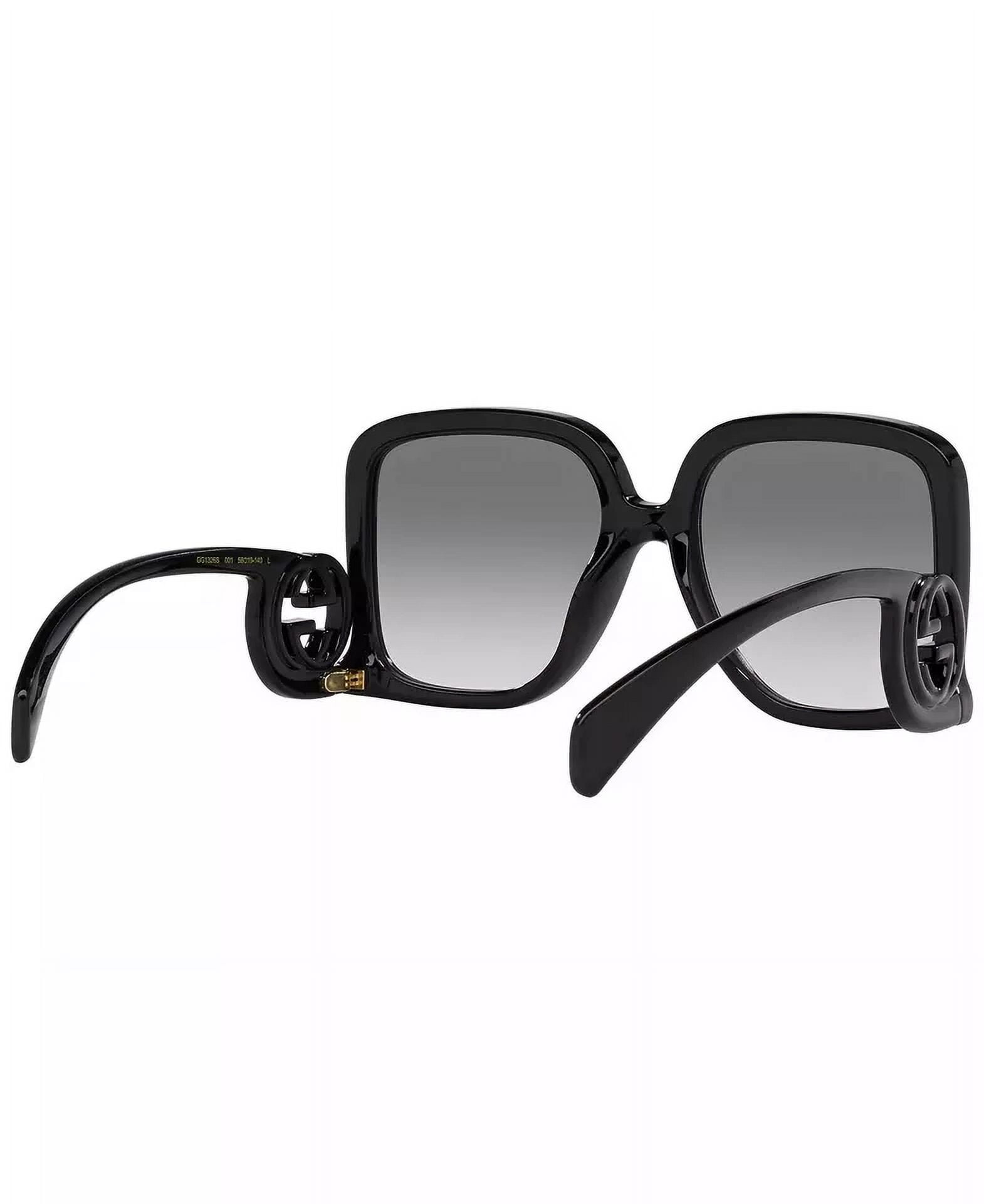 Gucci Ladies Sunglasses Black Oversized GG 1326 001 58mm