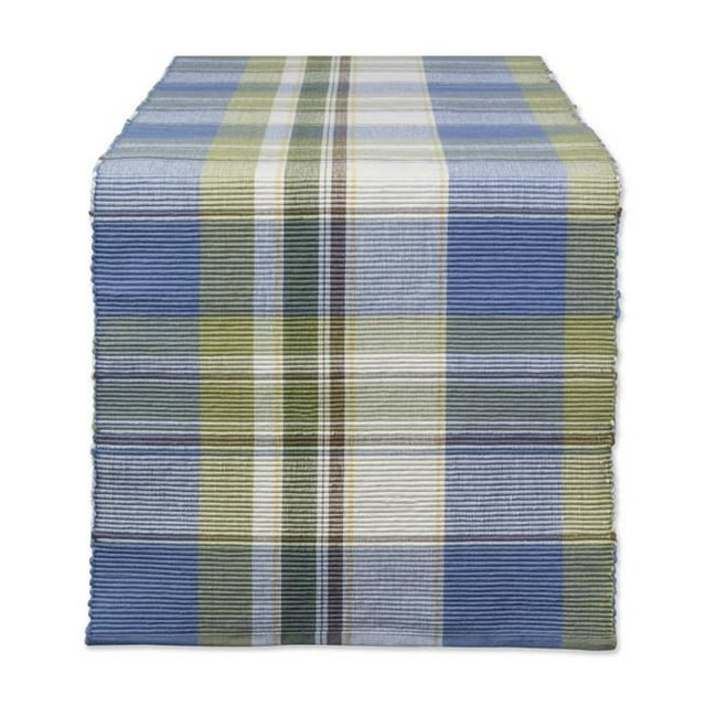 Design Imports CAMZ37458 13 x 72 in. Lake House Plaid Table Runner