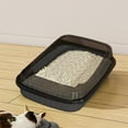 thumbnail image 4 of PPgejGEK Semi Enclosed High Side Cat Litter Box, 14.37x10.63x4.72 inches Anti-Splash Kitty Litter Pan with Included Shovel, Non-Slip Bottom for Kittens, Large Cats, 4 of 6