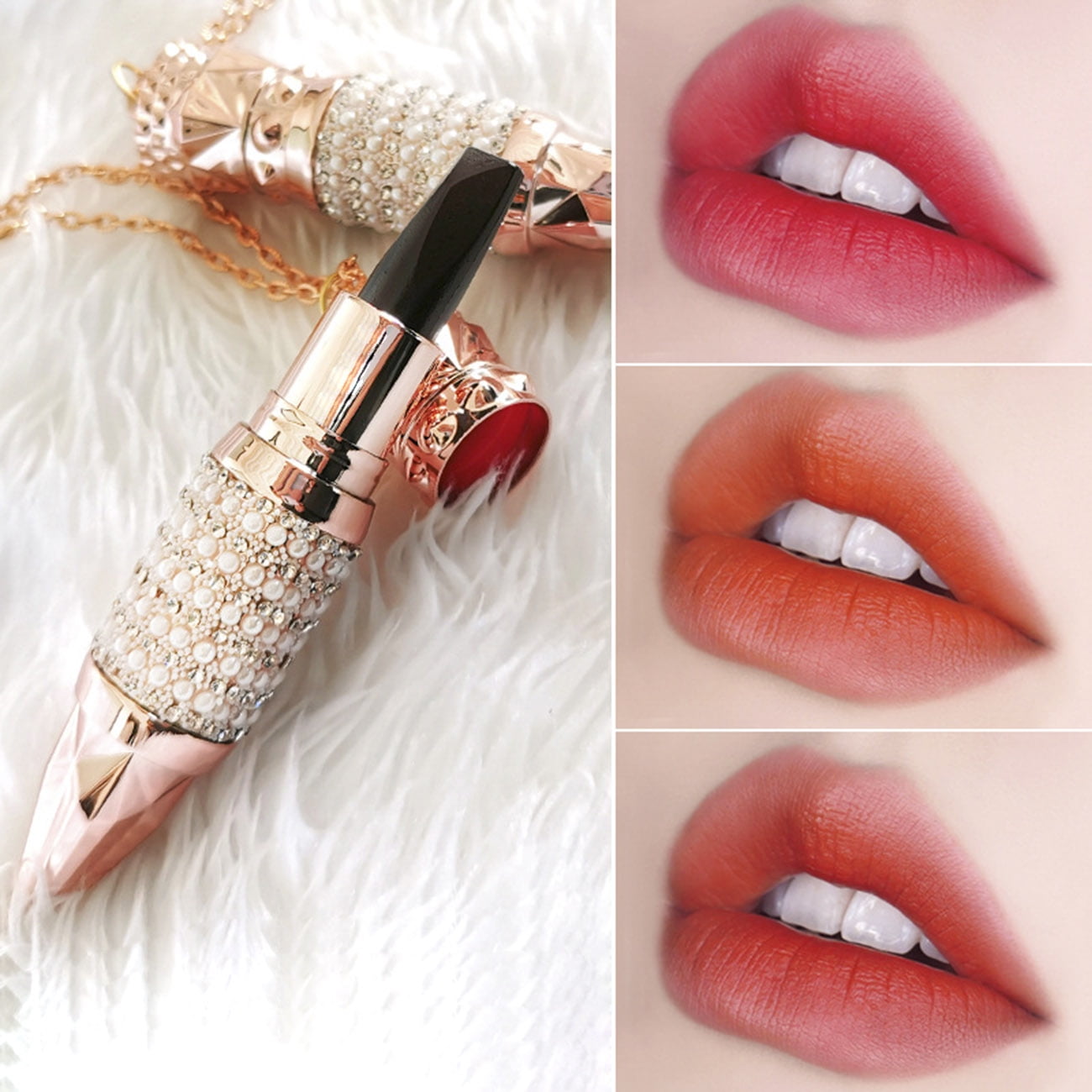 3 Colors in 1 Waterproof Lipstick Moisturizer Smooth Lip Stick One