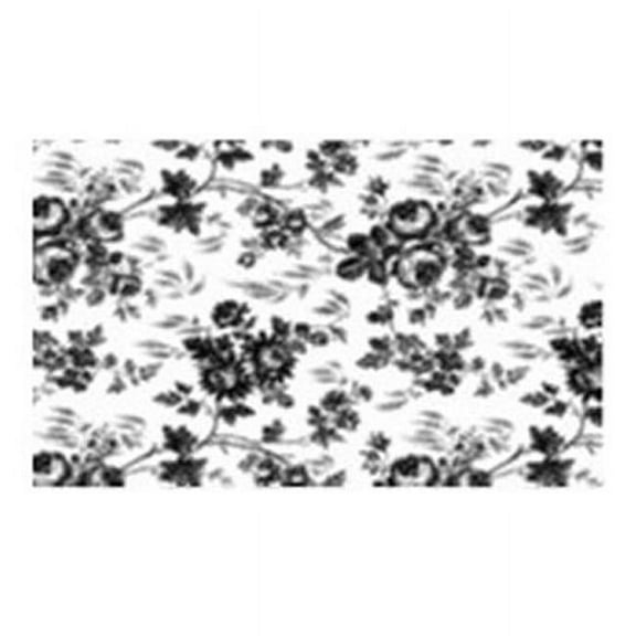 Kittrich 223028 18 in. x 9 ft. Adhesive Shelf Liner, Toile Black