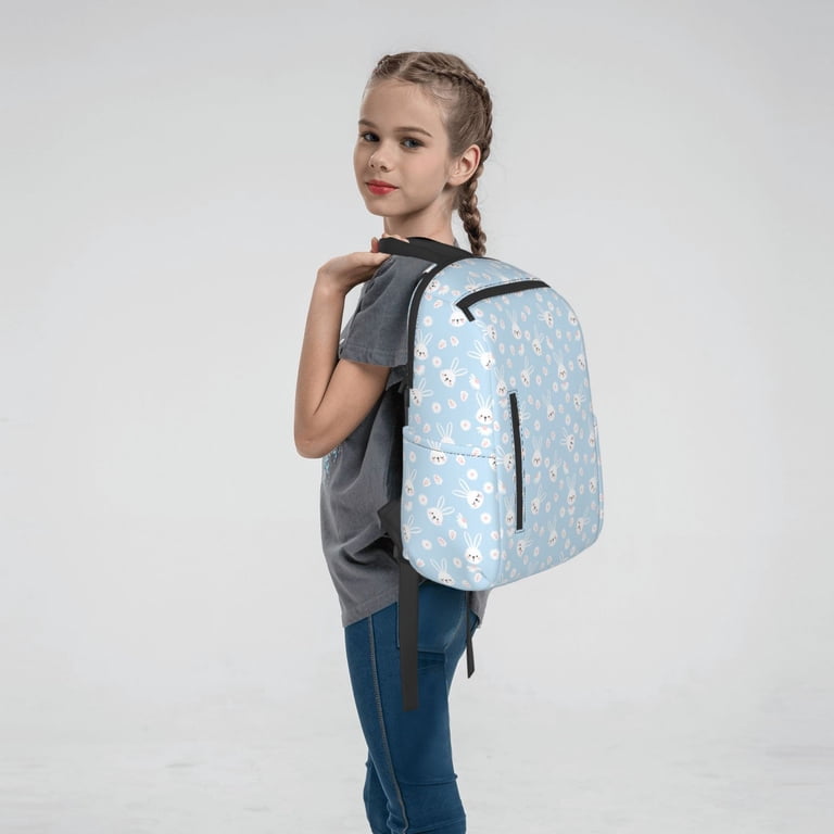 Japuie Cute Bunny Print Hiking Backpack,Waterproof and Wear  display picture 1