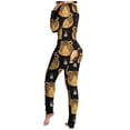 thumbnail image 2 of Utoimkio Button Down Onesie Pajamas for Women One Piece Long Sleeve Pajamas for Women Thermal Underwear Union Suit Sleepwear Jumpsuit S-XXXL, 2 of 8