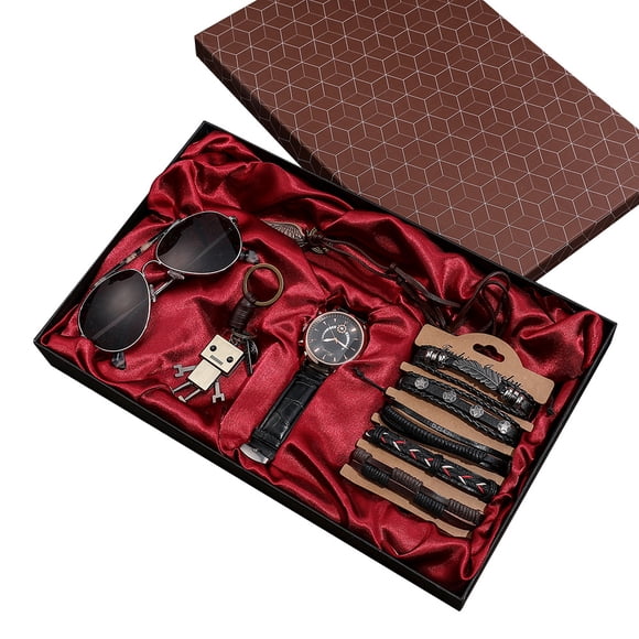 Luxury Men Watches Set 9pcs/set Quartz Wristwatch_Special Gift 509