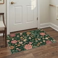 thumbnail image 6 of DEORAB 2x7 Runner Rugs Vintage Floral Deep Emerald Low Pile Machine Washable Non Slip Rug for Hallway, Kitchen, Entryway, 6 of 6