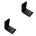 thumbnail image 4 of Minnieouse 5 Pieces Silver Brushed Tie Bar Black Men Clasp Box Necktie Clip with Formal 2piezas 5 piezas con caja, 4 of 6