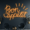 thumbnail image 2 of Glowneon Bon Appetit Neon Signs, Coffee Restaurant Bakery Decor, 2 of 4