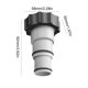 thumbnail image 4 of Adaptador de manguera con collar para juegos de piscina Intex con manguera de 1,5 a 1,25 pulgadas (A), 4 of 4