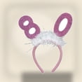 thumbnail image 3 of 12 Pack Beistle 80th Birthday Party Glittered Boppers with Marabou, 3 of 6