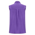 thumbnail image 5 of Aoiroe Womens Sleeveless Tank Tops,Crew Neck Gauze Camisole Fashion Summer Tees Summer Clothes Fashion Outfits Spring Summer Tops for Women Basic Shirt Gauze Shirt Dark Purple L, 5 of 8